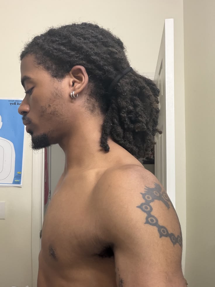  Locs Pulled Back With a Band