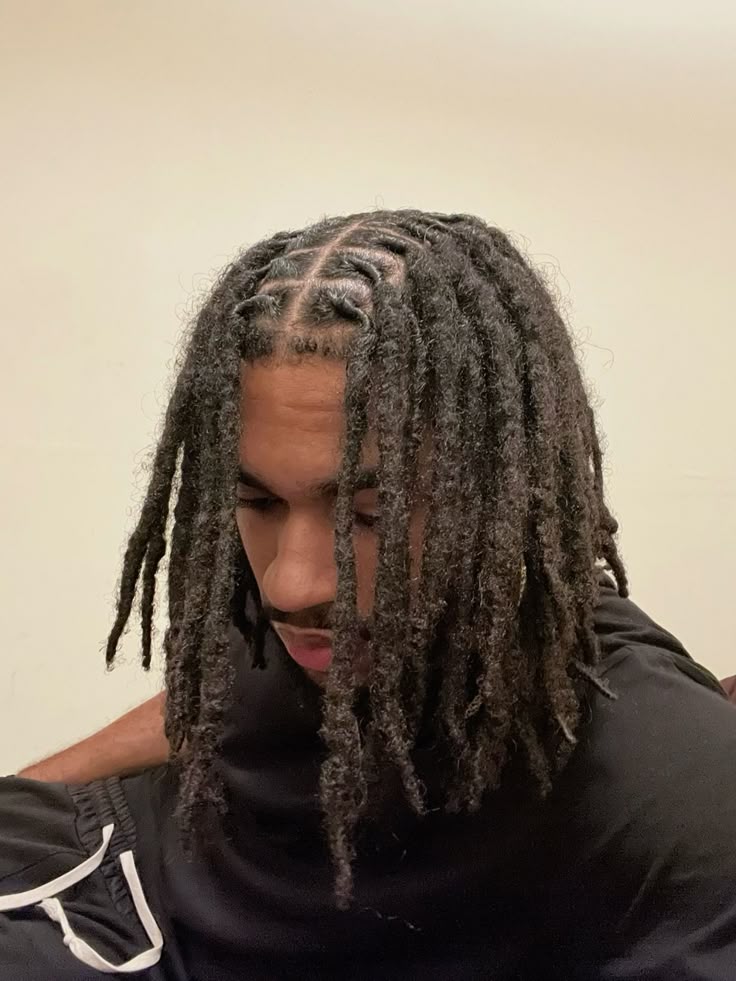 Locs With a Middle Part