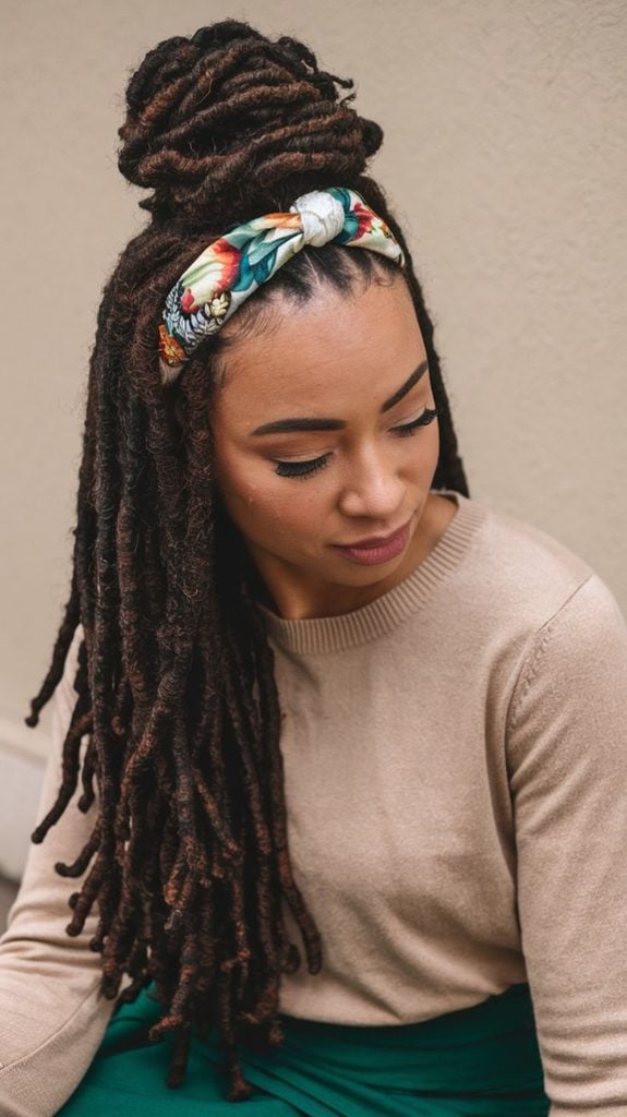 Locs With a Statement Headband