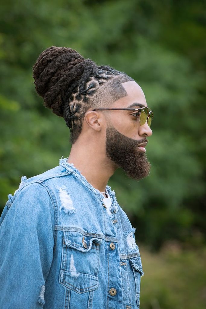  Long Locs in a High Bun