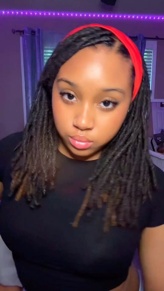 Loose Locs With a Headband