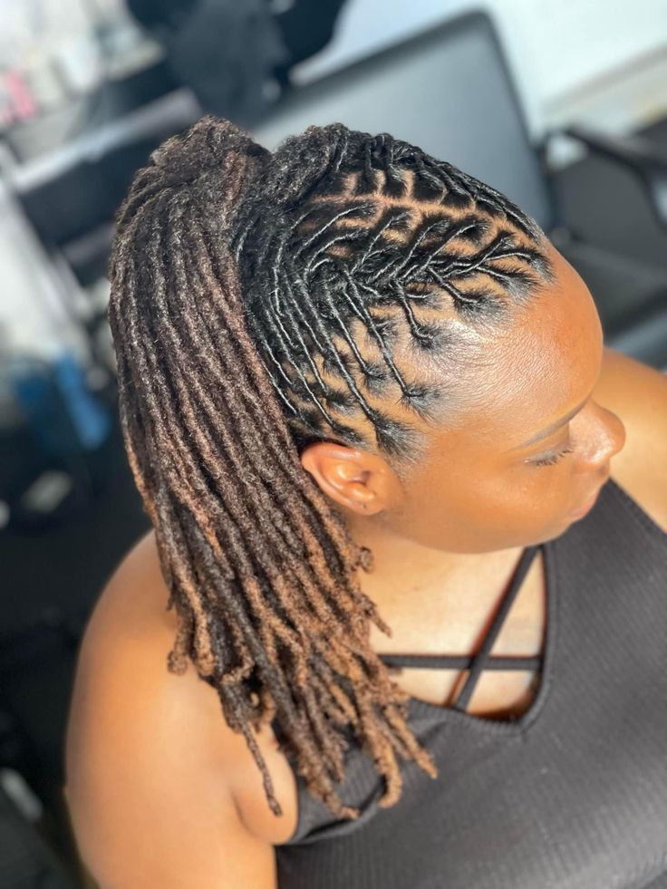Ponytail Loc Styles That Protect Your Hairline