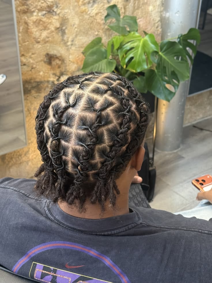 Short Locs With Barrel Twists