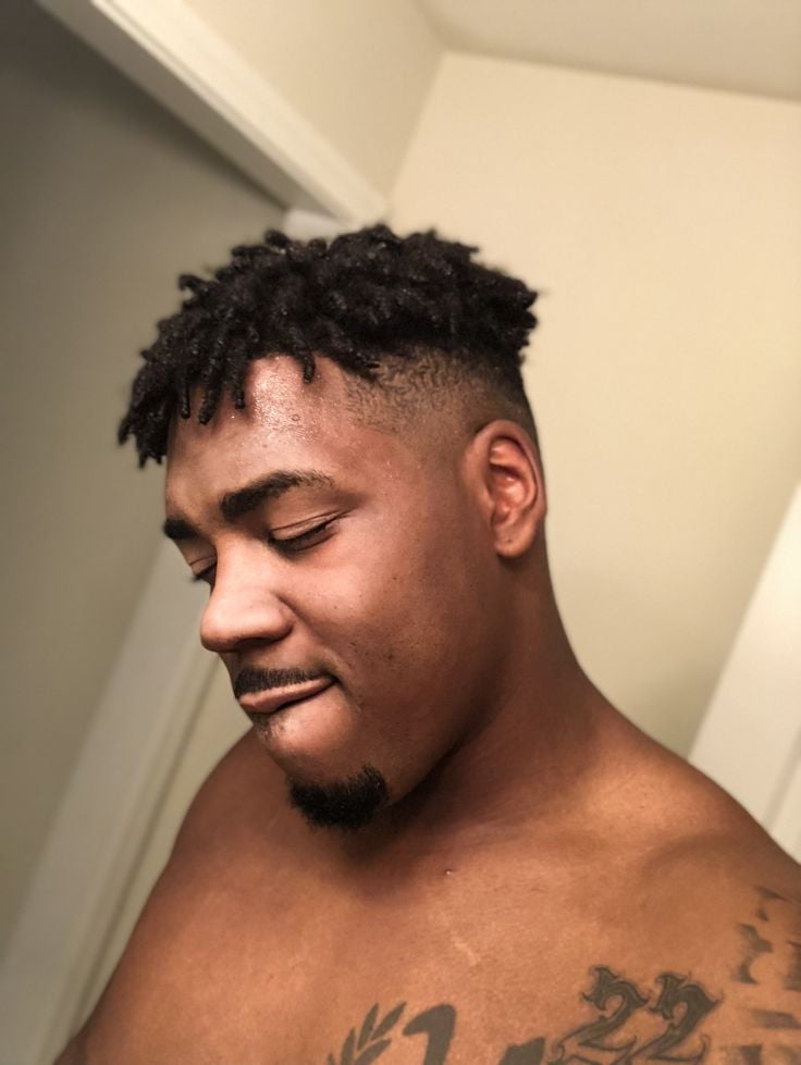 Short Locs With a Clean Drop Fade