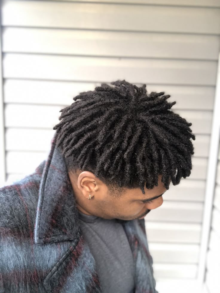 Short Locs With a Clean Taper