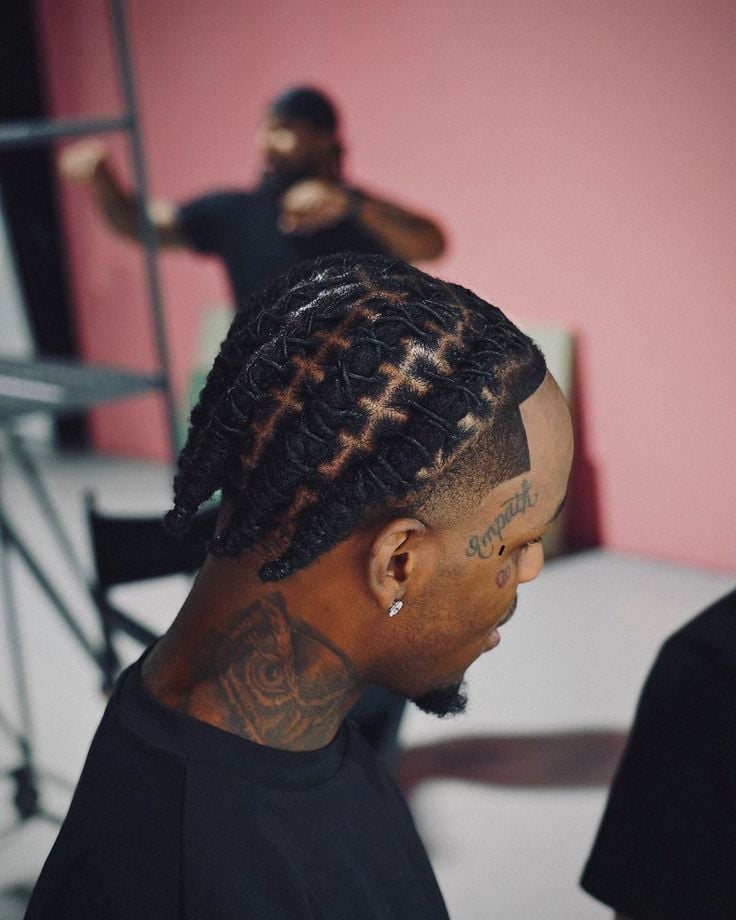 Short Locs With a Line-Up