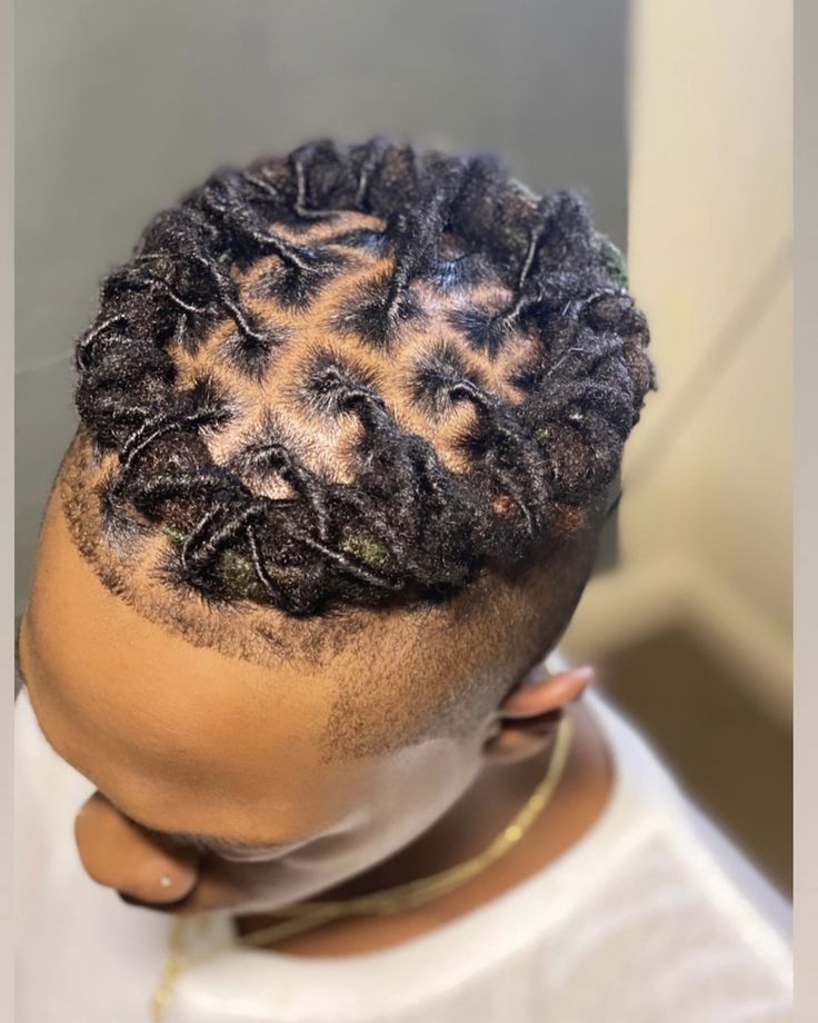 Short Locs With a Neat Crown