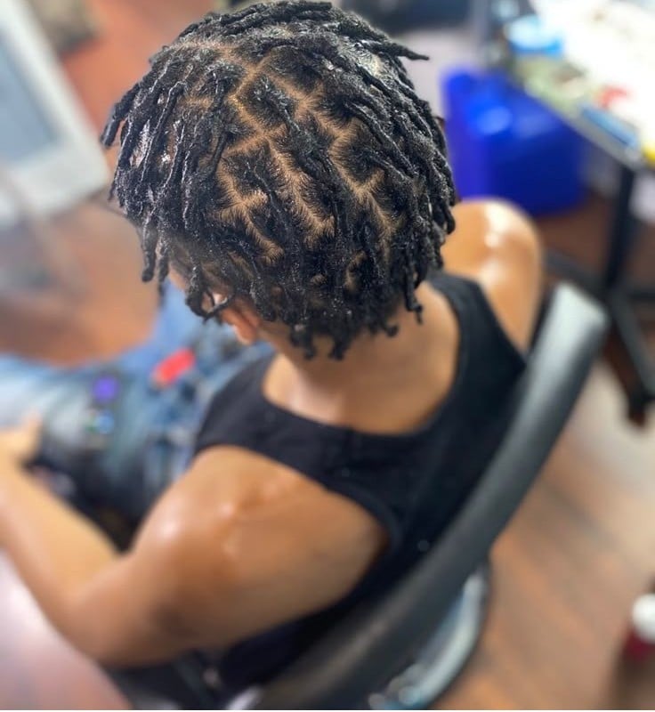 Short Starter Locs With Natural Texture