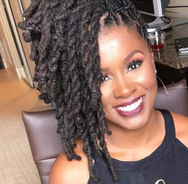 Side-Swept Loc Ponytail