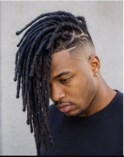 Side-Swept Locs