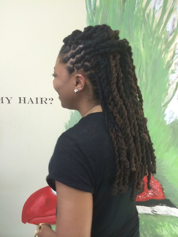 loose braided or twisted