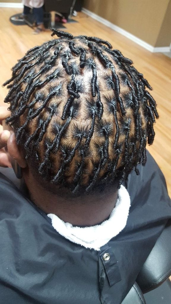 Starter Locs With a Rounded Top